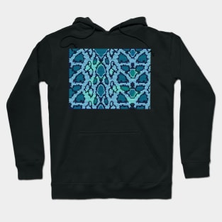 Snake Skin Blue Hoodie